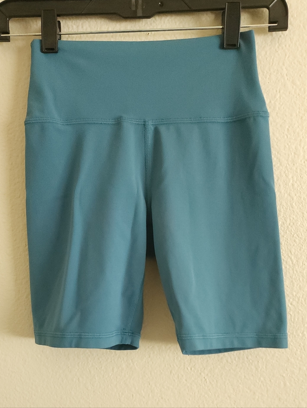 Athleta Transcend 7" Bike Short Teal Blue Size S Small